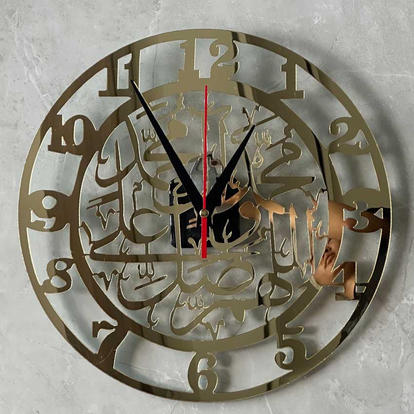 Orologio da parete Arabo inciso