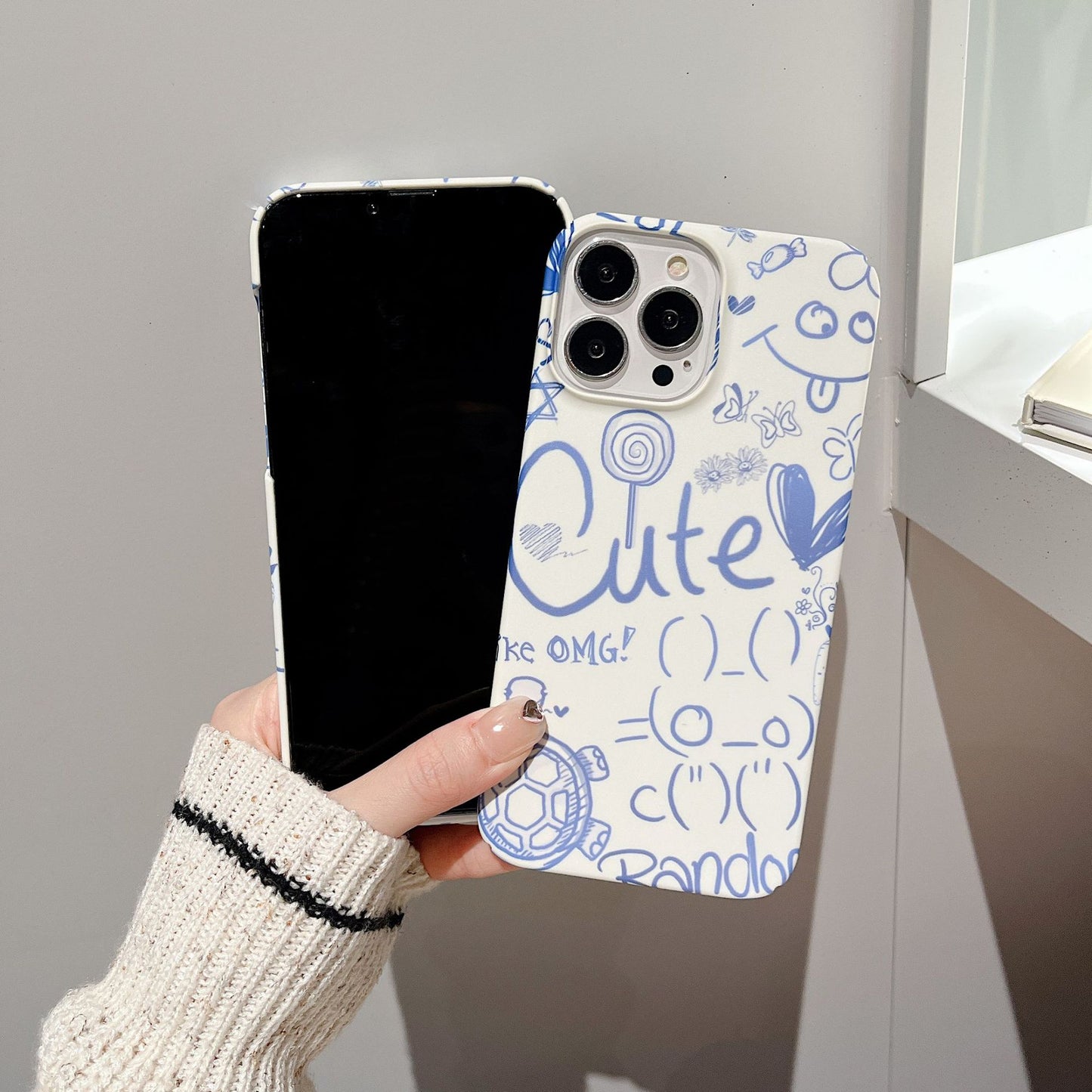 Custodia telefono plastica dipinta