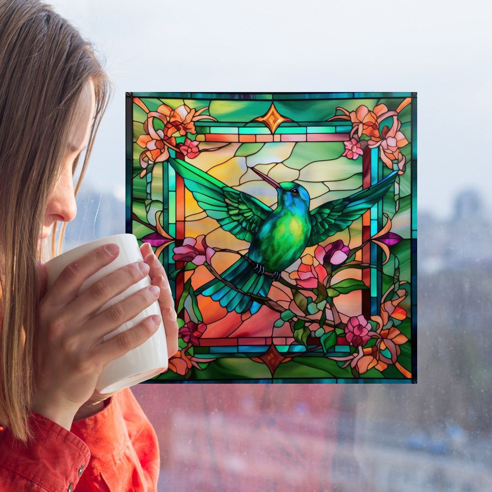 Adesivo colibrì removibile