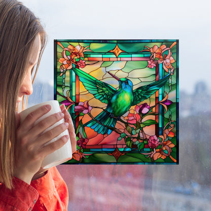Adesivo colibrì removibile
