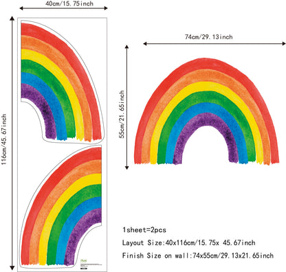 Adesivo sole arcobaleno
