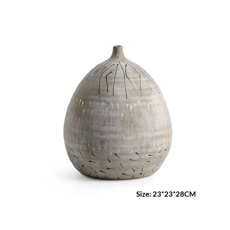 Vaso ceramica dipinto a mano