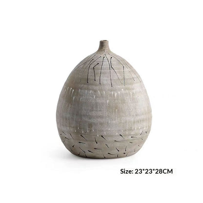 Vaso ceramica dipinto a mano