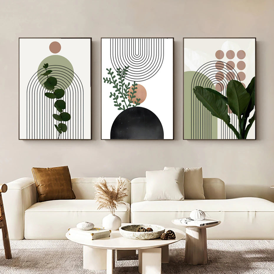 Quadro astratto piante