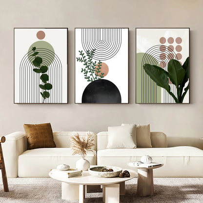 Quadro astratto piante