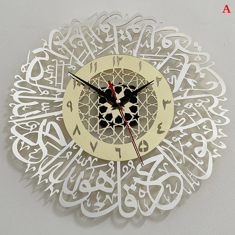 Orologio da parete Mappa legno incisa