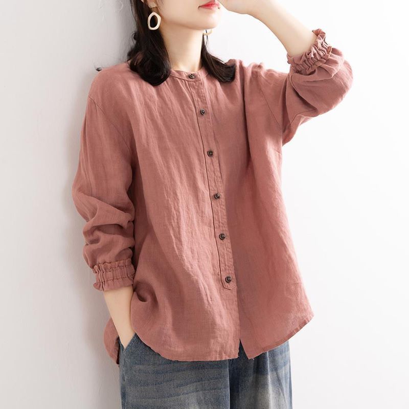 Camicia rinascimentale cotone-lino