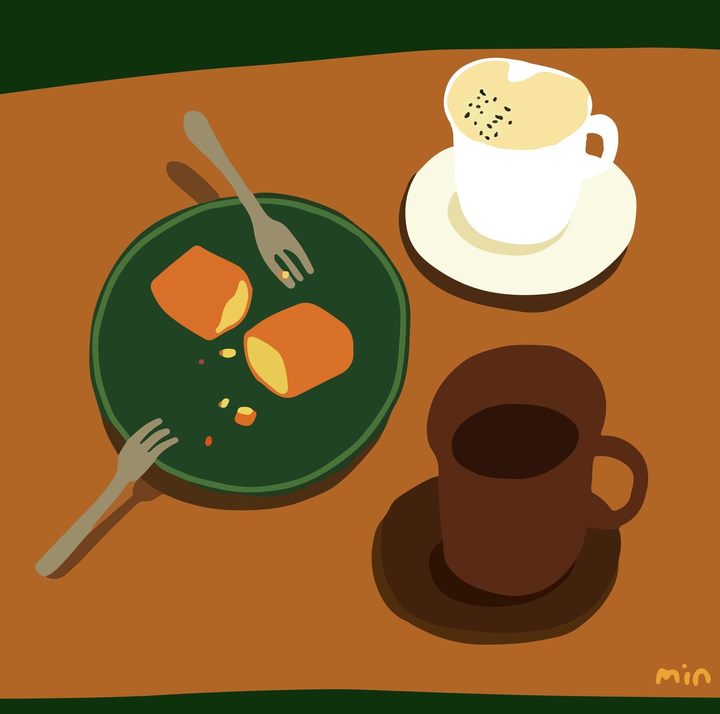 Quadro da dipingere tema cucina