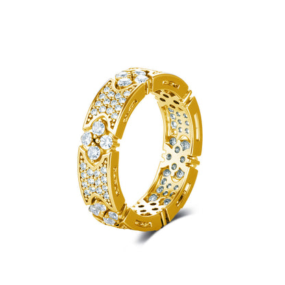 Anello Quadrifoglio brillante