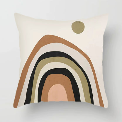 Cuscino marrone geometrico