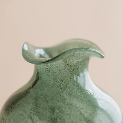 Vaso verde stile mid-century