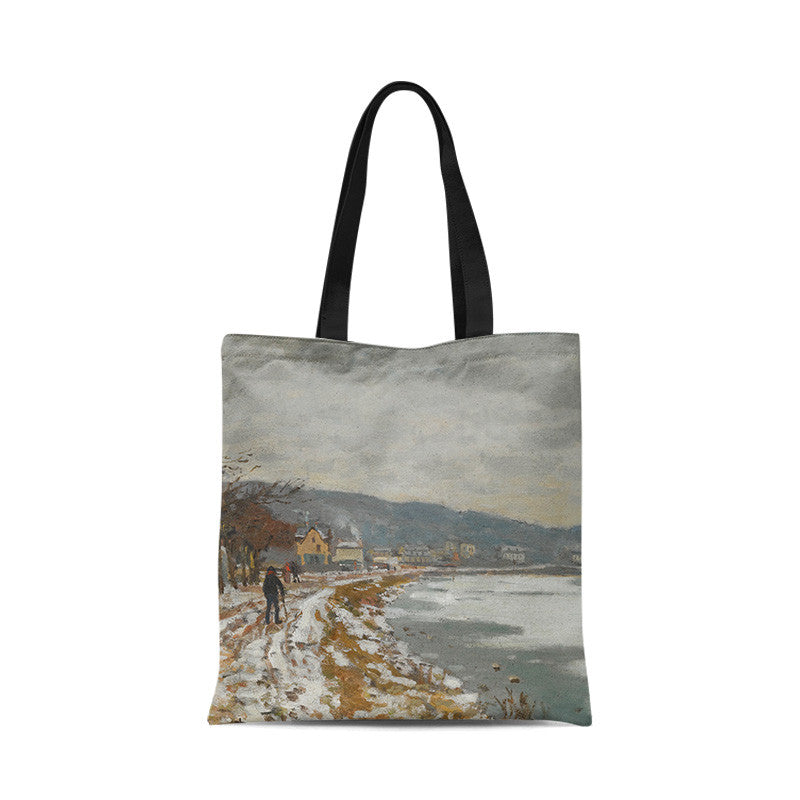 Borsa tela tramonto dipinto