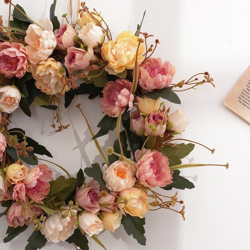 Ghirlanda peonie vintage