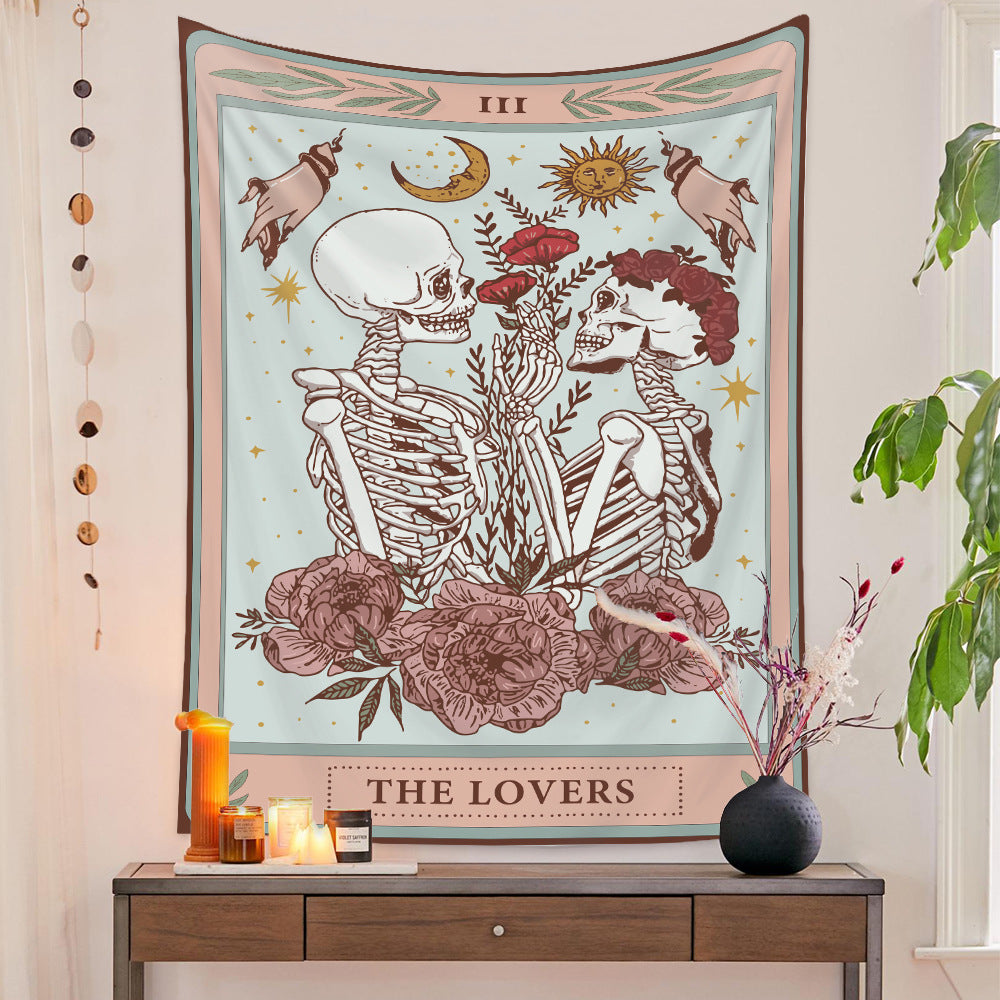 Arazzo bohemien scheletri