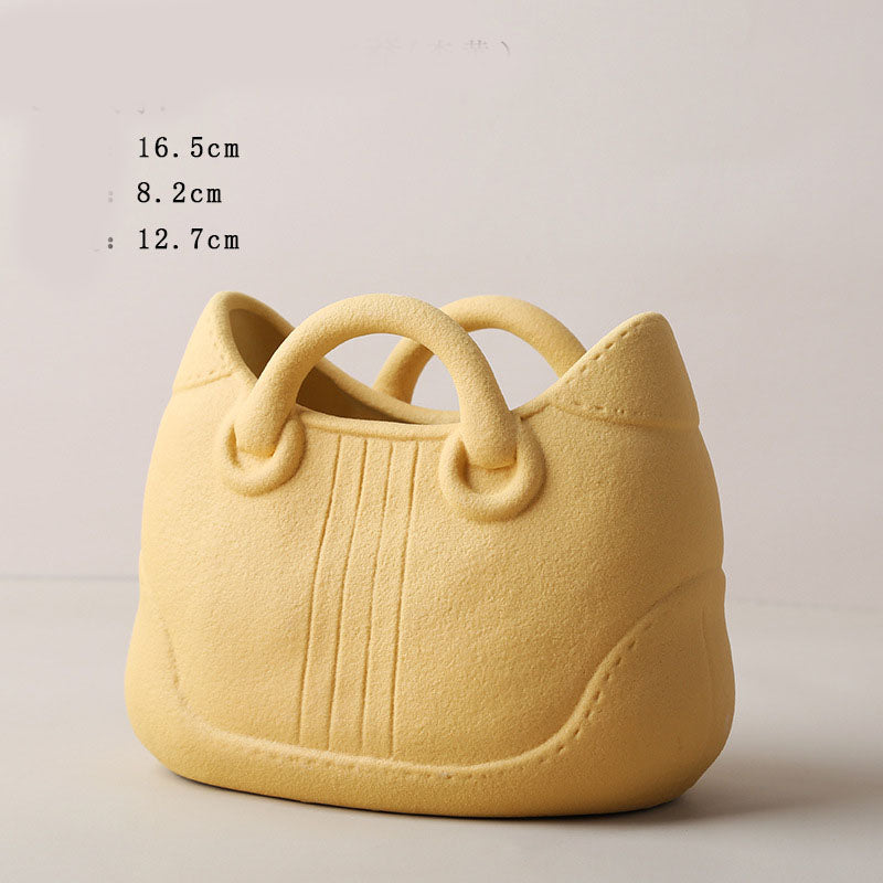 Vaso forma borsa Morandi