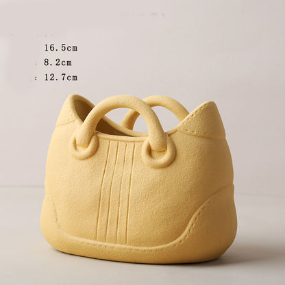 Vaso forma borsa Morandi