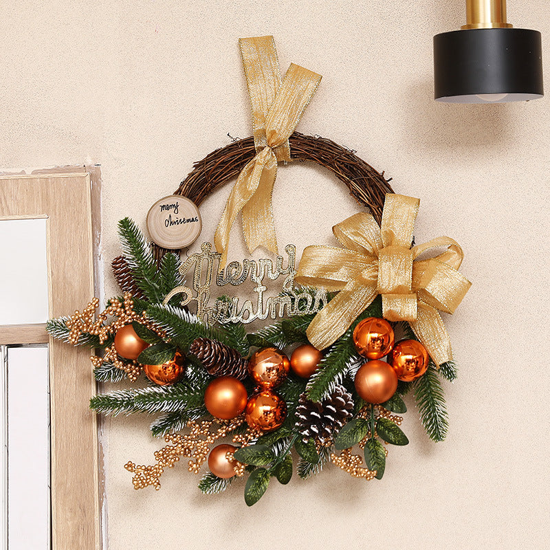 Ghirlanda Natale in Rafia