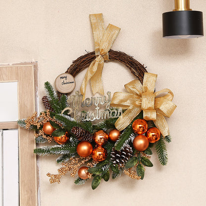 Ghirlanda Natale in Rafia