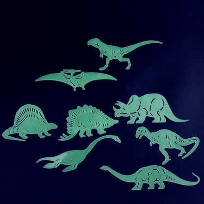 Stickers dinosauro fluorescenti 3D