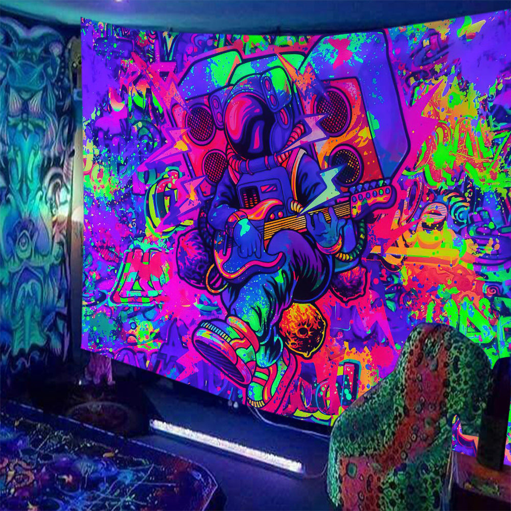 Tappezzeria Teschio Fluorescente