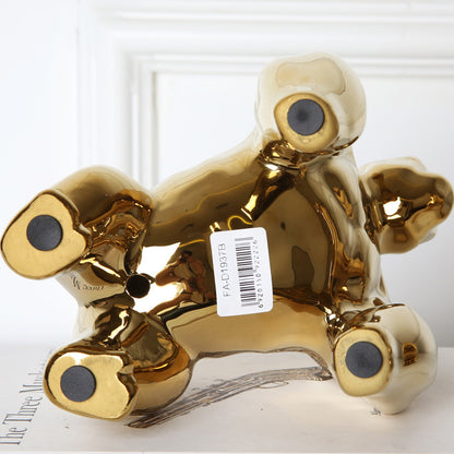 Statuetta orangotango in ceramica