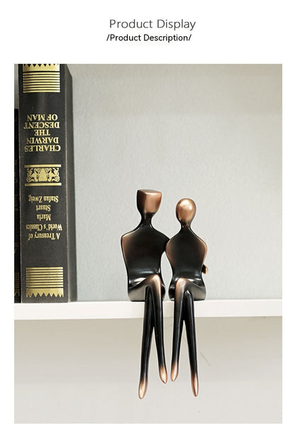 Scultura coppia astratta
