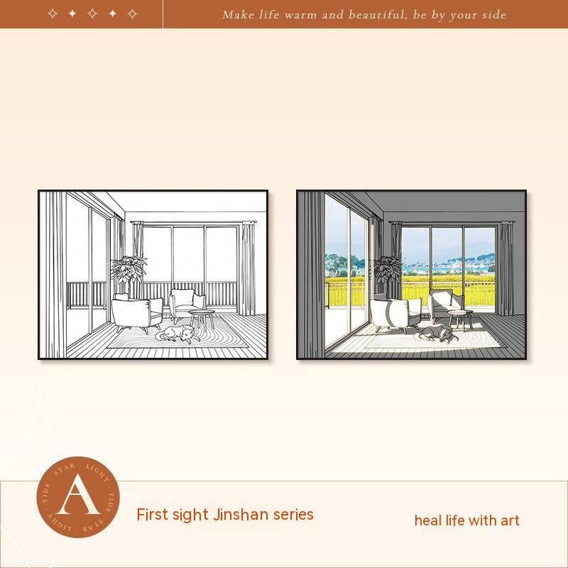 Quadro decorativo con luci LED