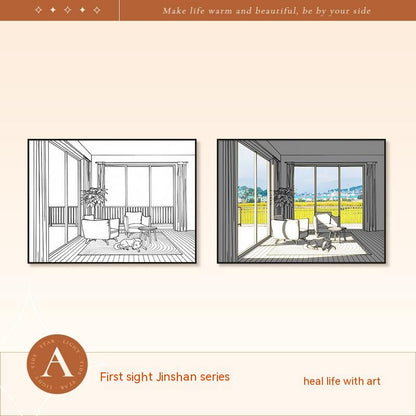 Quadro decorativo con luci LED