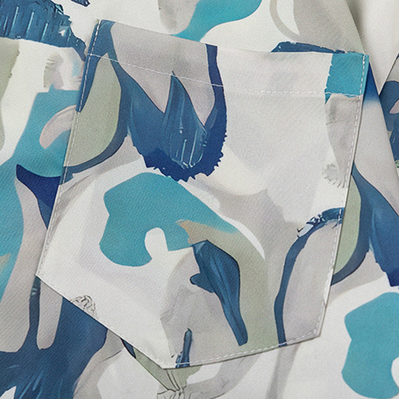 Camicia uomo stampa fiori