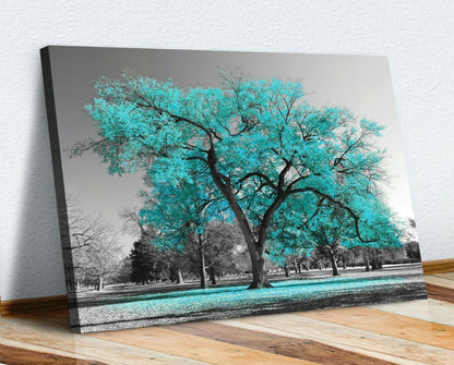 Quadro Albero Azzurro