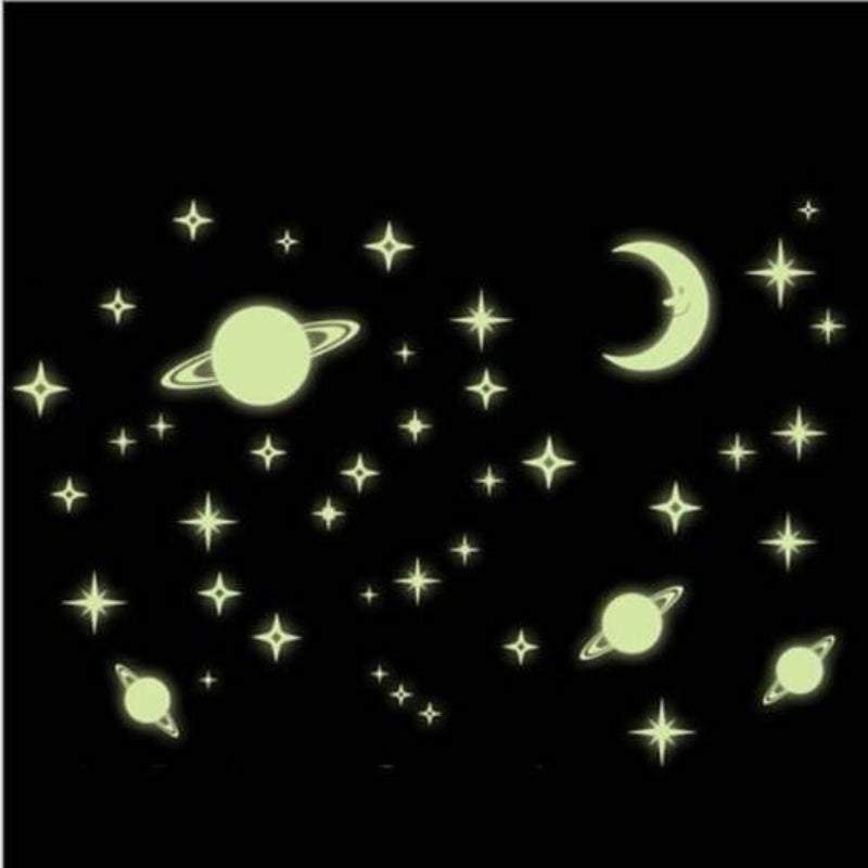 Adesivo stelle fluorescente