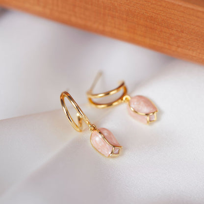 Orecchini clip fiori