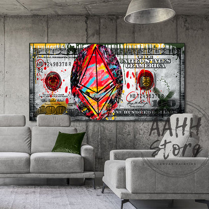 Quadro con denaro