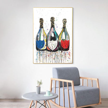 Quadro bottiglia champagne