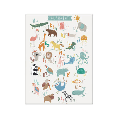 Poster alfabeto animali