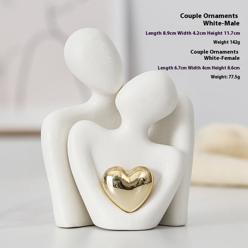 Decorazione cuore oro