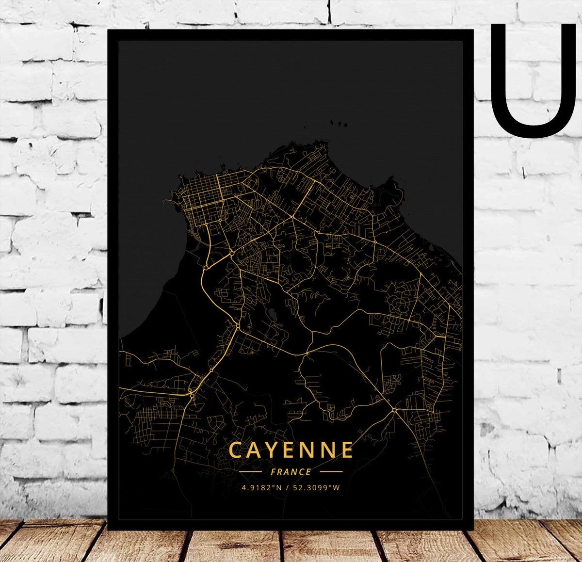 Poster Mappa di Angers