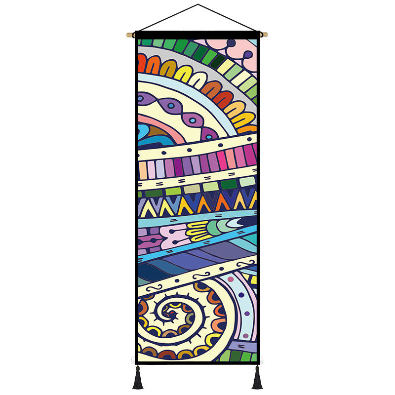 Quadro su tela Mandala indiani colorati
