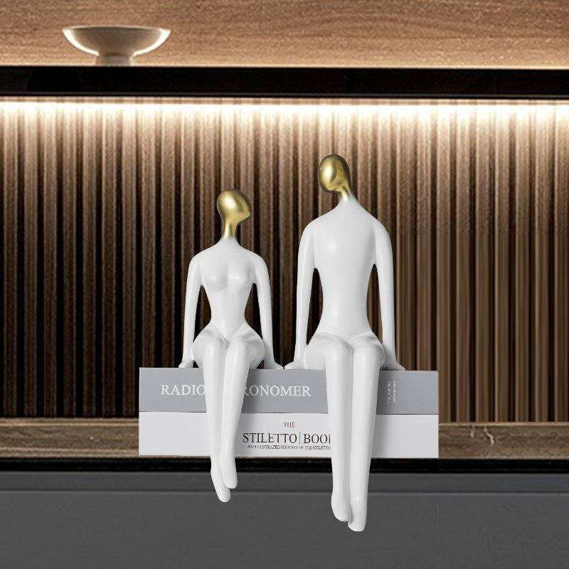 Scultura coppia minimalista