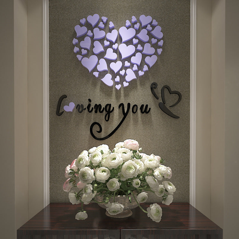 Adesivo 3D cuore