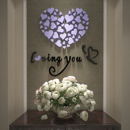 Adesivo 3D cuore