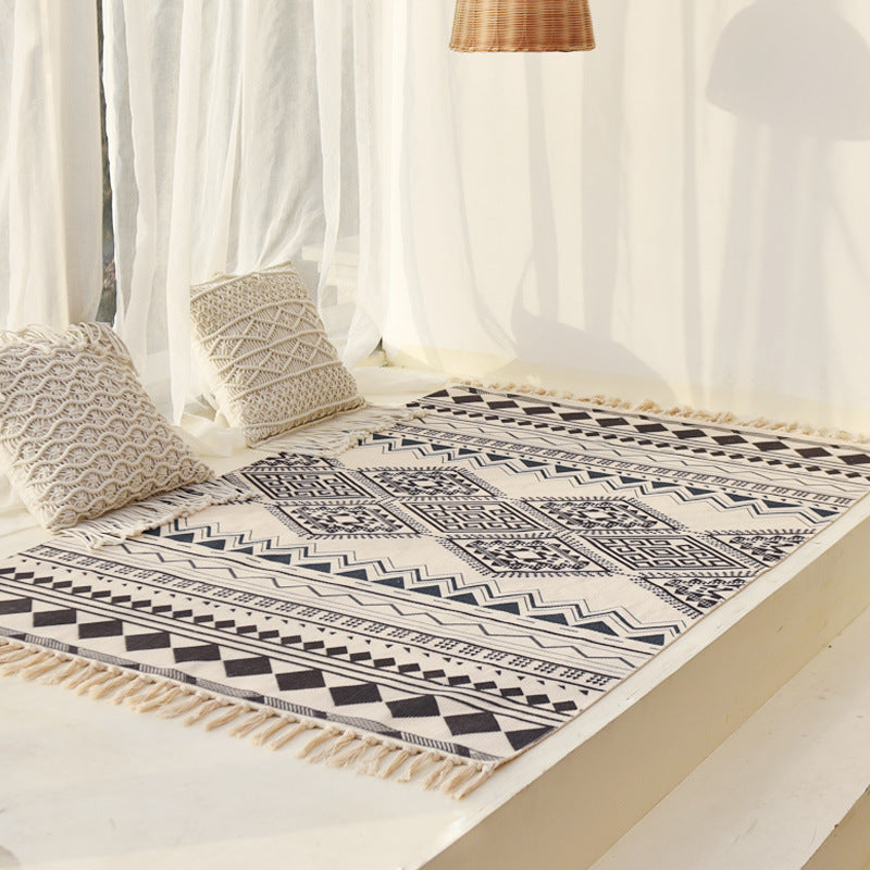 Tappeto cotone-lino nordico
