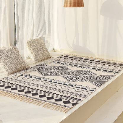 Tappeto cotone-lino nordico