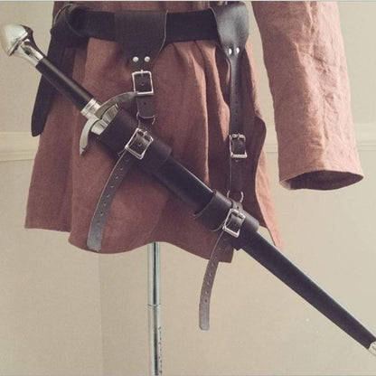 Spada Medievale Pelle