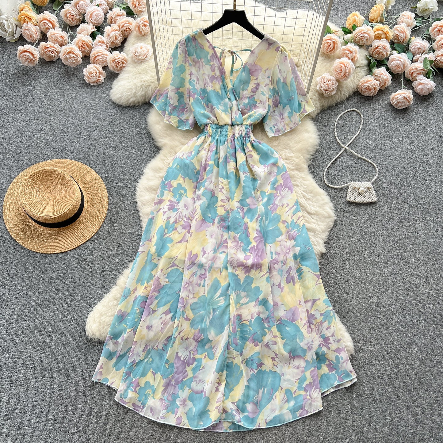 Vestito Stampa Retro