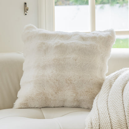 Copricuscino cotone crema