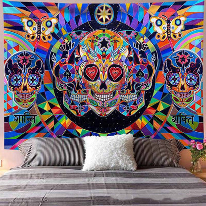 Arazzo hippie floreale