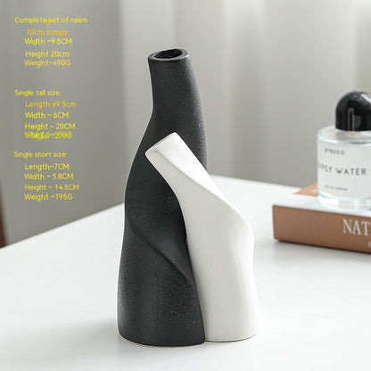 Vaso doppio in ceramica