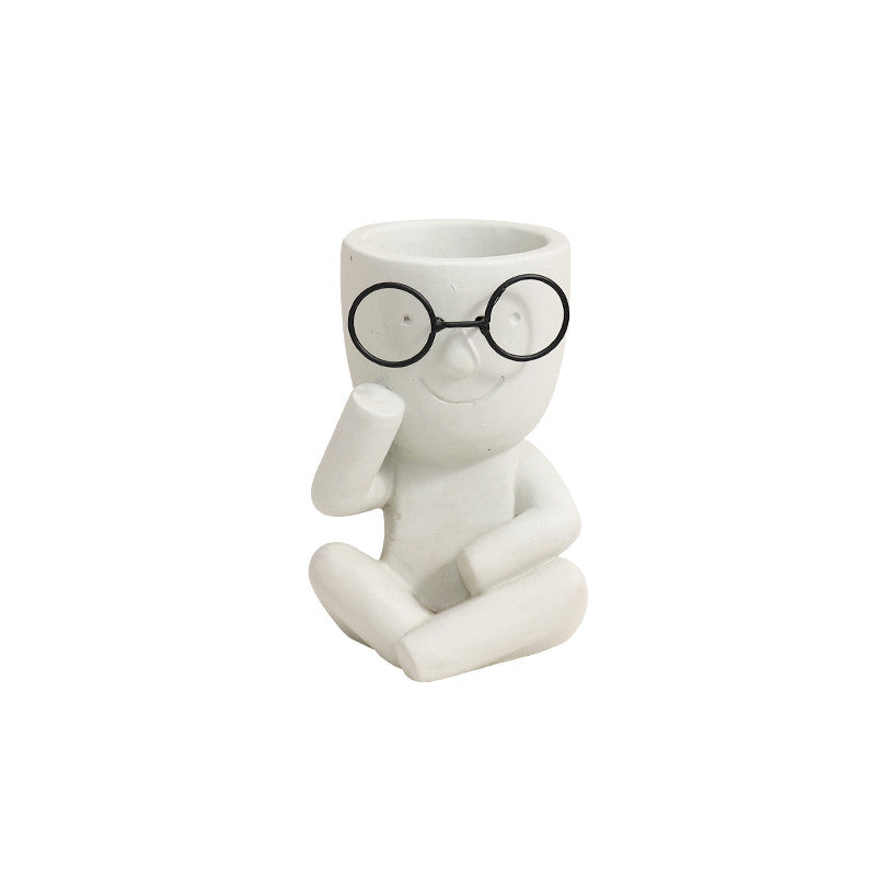 Vaso ritratto floreale