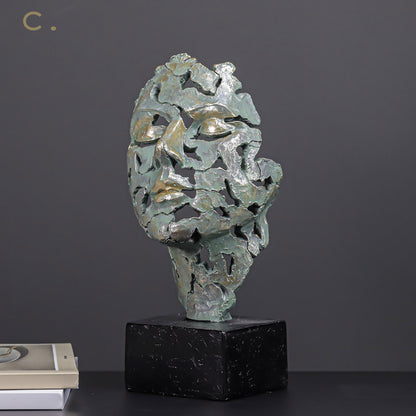 Scultura viso meditativo